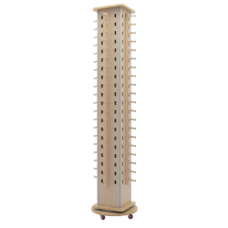 EXPOSITOR GIRATORIO PARA GAFAS CON ESPEJO 3-115 PARES DE GAFAS