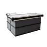MOSTRADOR CAJA SUPERMERCADO GRIS 1500x600x850mm