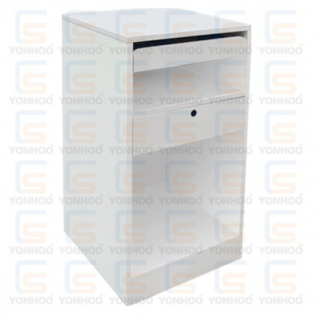 MINI MOSTRADOR BLANCO / NEGRO 500x500x900mm
