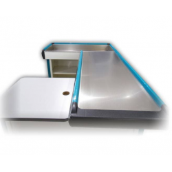 MOSTRADOR AZUL ORIENTACIÓN Izquierda/Derecha 2000x1200x870mm