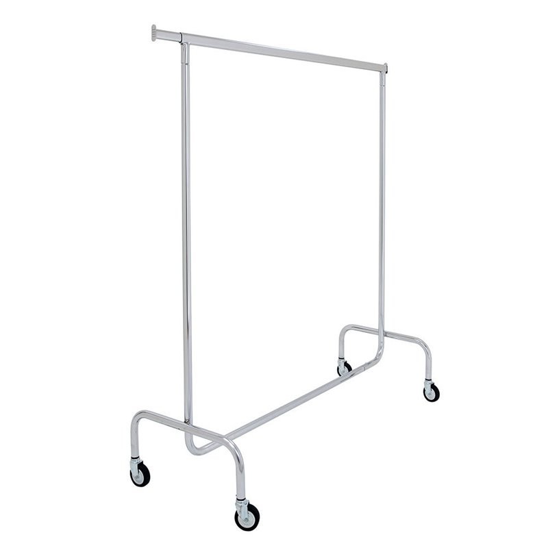 150-220cm BURRO DE ROPA PERCHERO METÁLICO REGULABLE CON RUEDAS