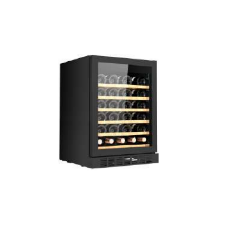 Enfriador de vino, capacidad para 46 Botellas 5℃~18℃, 595 x 570 x (820mm-870mm) con Puerta de Cristal