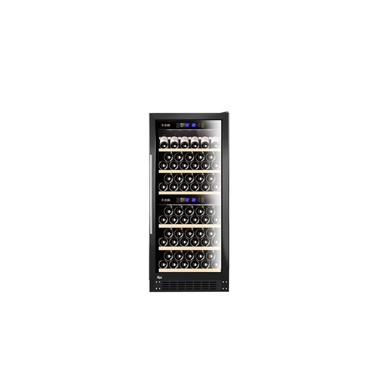 CHIGO - Enfriador de vino, capacidad de 73 botellas. 5℃~22℃, 188L, 648 x 672 x 1300mm con Puerta de Cristal