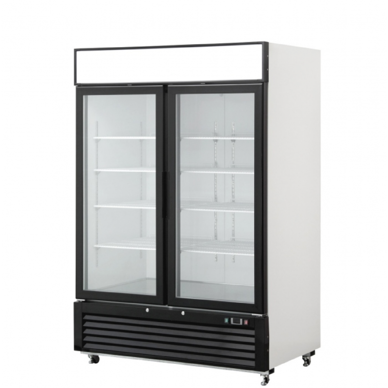 VITRINA REFRIGERADA VERTICAL ARMARIO DOBLE PUERTA VENTILADA 0℃~8℃, 1400X800X2062MM
