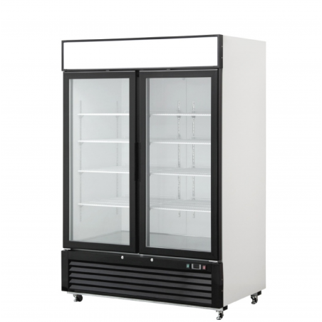 VITRINA REFRIGERADA VERTICAL ARMARIO DOBLE PUERTA VENTILADA 0℃~8℃, 1400X800X2062MM