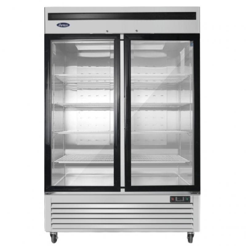 VITRINA REFRIGERADA VERTICAL ARMARIO DOBLE PUERTA VENTILADA 1335L 0℃~8℃, 1382x800x2135MM