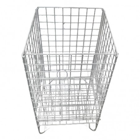 CESTA EXPOSITORA CROMADO - 40x43x75CM