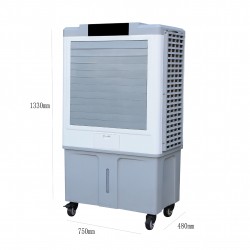 CLIMATIZADOR EVAPORATIVO INDUSTRIAL, VENTILADOR DE AGUA 110L, ENFRIADOR DE AIRE ECOLÓGICO, 13000㎥/H