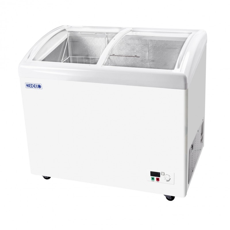 CONGELADOR DUAL DESLIZANTE CRISTAL CURVADO, -35℃ ~ 8℃ REFRIGERADA / CONGELADA DOBLE USO DE VITRINA, 256L / 396L / 516L