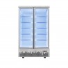 VITRINA REFRIGERADA DOBLE PUERTA VENTILADA 1000L, 2℃ ~ 8℃, 1260*680*2120MM