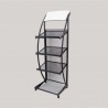 EXPOSITOR DE REVISTAS 1360*475*320MM CON 4 RUEDAS