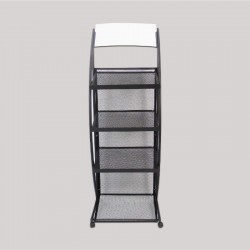 EXPOSITOR DE REVISTAS 1360*475*320MM CON 4 RUEDAS