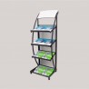 EXPOSITOR DE REVISTAS 1360*475*320MM CON 4 RUEDAS