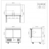 双门冷藏操作台 300L 220W -2℃ ~ 8℃