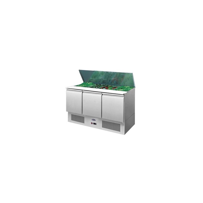 带顶三门冷藏操作台 380L 220W -2℃ ~ 8℃
