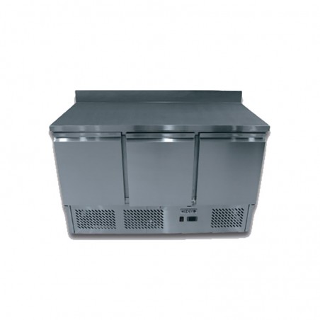 MESA FRÍA CON 3 PUERTAS CON TOPE 380L 220W -2 ℃ ~ 8 ℃