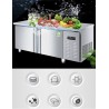 MESA FRÍA CON 3 PUERTAS CON TOPE 380L 220W -2 ℃ ~ 8 ℃