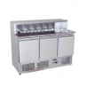 MESA FRÍA DE INGREDIENTES - MÁRMOL CON 3 PUERTAS. 380L 310W -2 ℃ ~ 8 ℃