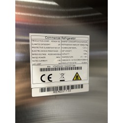 ARMARIO FRIGORÍFICO VERTICAL INOX VENTILADO CON 2 PUERTAS 1240L, -2 ℃ ~ 8 ℃, 350W, 1965*750*1930MM