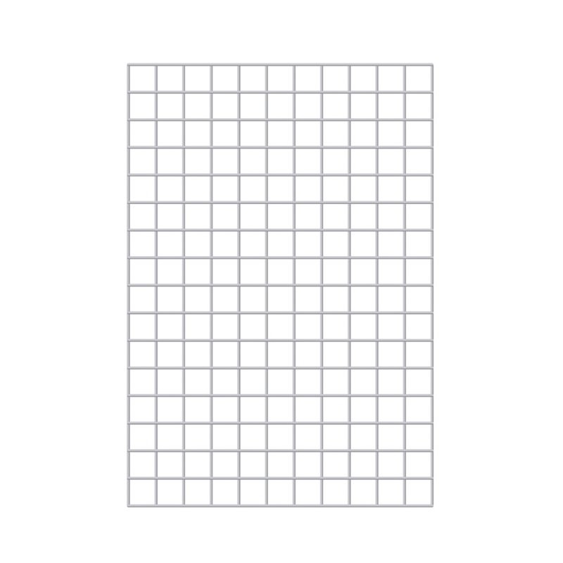 REJA EXPOSITORA BLANCA 120 X 80 CM