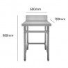 Mesa Acero Inoxidable de trabajo  600*700*893+150MM