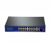 SWITCH CON LUZ Gigabit POE de 16 puertos