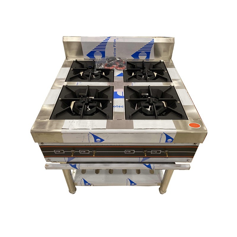 COCINA DE GAS NATURAL CON 4 QUEMADORES 800*800*800+150MM