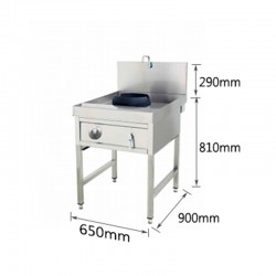 ESTUFA DE GAS DE 1 FUEGO CON GRIFO, GAS NATURAL Y BUTANO 650*900*810+290MM