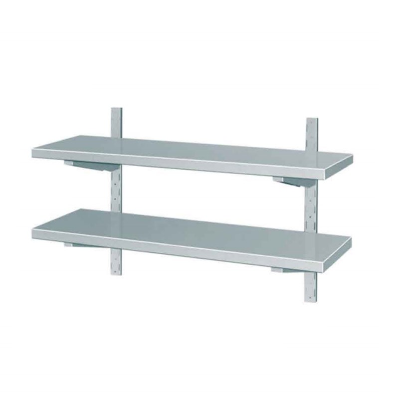 双层不锈钢墙架 货架 (600/800/1200/1600)*400*700mm