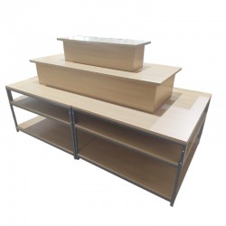 Expositor De Madera Y Gris...