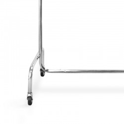 155cm BURRO DE ROPA PERCHERO METÁLICO EXTENSIBLE CON RUEDAS