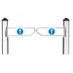 Puerta Automática de Acceso con Barrera Retráctil y Sensor de Radar, 220V para Supermercados y Tiendas con Voz