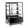 Vitrina Expositora Refrigerada de Acero Inoxidable para Pastelería 2-10°C, 500L , 550W, 230V/50Hz, 900x810x1455mm