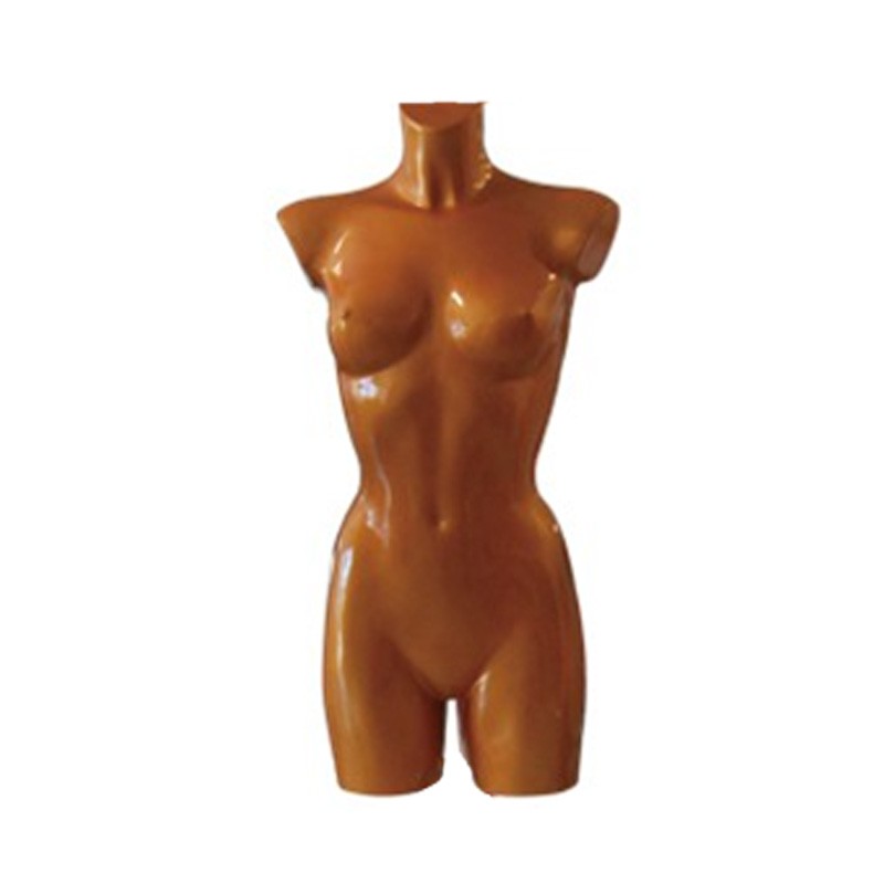 Maniquies Busto Mujer Colgado Dorado Brillo Altura 83Cm Para Escaparates (Soporte No Incluido)