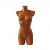 Maniquies Busto Mujer Colgado Dorado Brillo Altura 83Cm Para Escaparates (Soporte No Incluido)