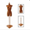 Maniquies Busto Mujer Colgado Dorado Brillo Altura 83Cm Para Escaparates (Soporte No Incluido)
