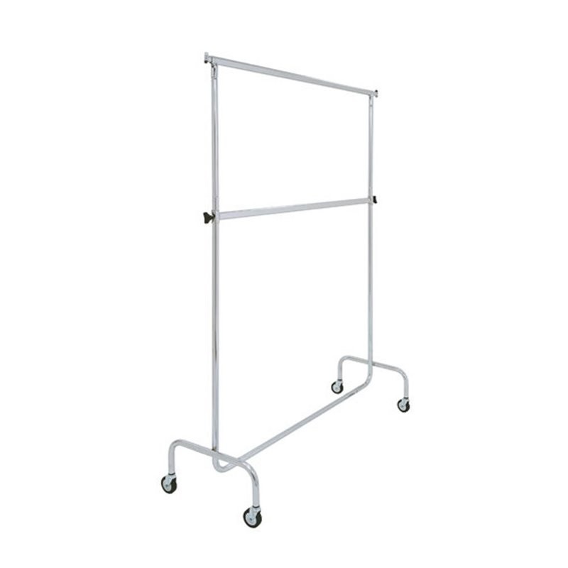 BURRO DE ROPA PERCHERO DOBLE REGULABLE