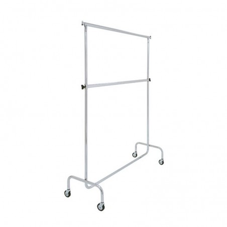 BURRO DE ROPA PERCHERO DOBLE REGULABLE