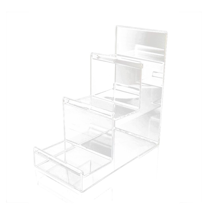 Exhibidor De Carteras Metacrilato 3 Niveles Reforzado 19.5*10*19cm