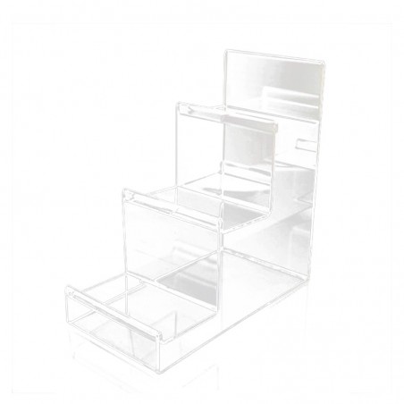 Exhibidor De Carteras Metacrilato 3 Niveles Reforzado 19.5*10*19cm