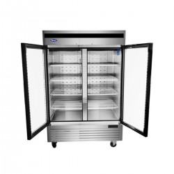 大二门玻璃冷藏陈列柜 冰箱 1300L 350W 0°/+8°C, 能耗等级 B