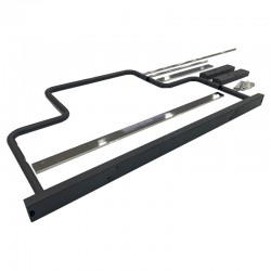 PORTABOBINAS PAPEL REGALO - NEGRO BRILLO