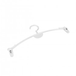 Percha Plástico Lencería Transparente Con Pinzas 275 MM