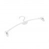 Percha Plástico Lencería Transparente Con Pinzas 275 MM