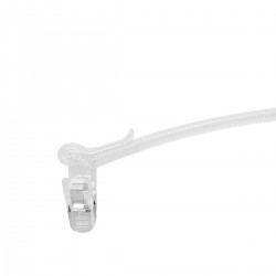 Percha Plástico Lencería Transparente Con Pinzas 275 MM