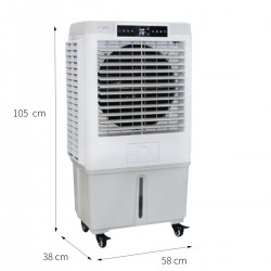 CLIMATIZADOR EVAPORATIVO INDUSTRIAL, VENTILADOR DE AGUA 40L, ENFRIADOR DE AIRE ECOLÓGICO, 9 VELOCIDADES, 4000㎥/H