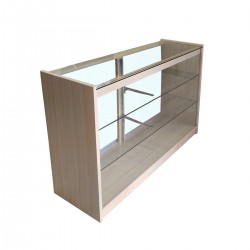 白榉色带玻璃展示柜 / 展示台...