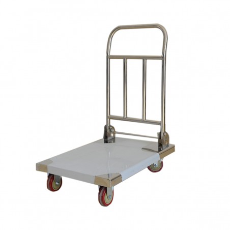 Carro Transporte Plegable Inox 82x53x86cm