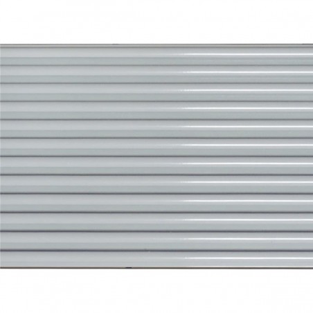 Panel de lamas de aluminio Ranurado - Blanco 300X15CM
