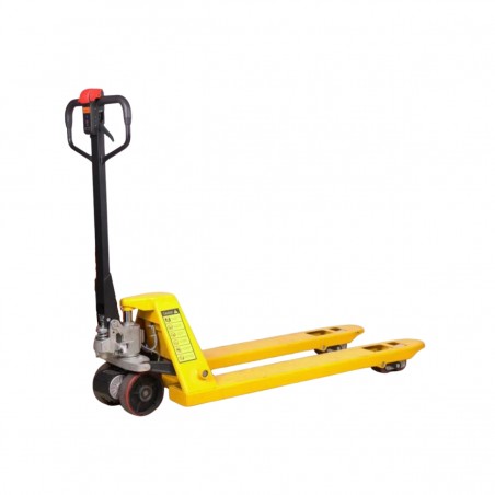 TRANSPALETA MANUAL 2500 KG CAPACIDAD DE CARGA, 1150 MM LONGITUD DE LA HORQUILLA, RUEDAS DE PU EUROPALETS